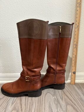 Tory Burch Women's Tall Leather Riding Boots - Brown 10.5